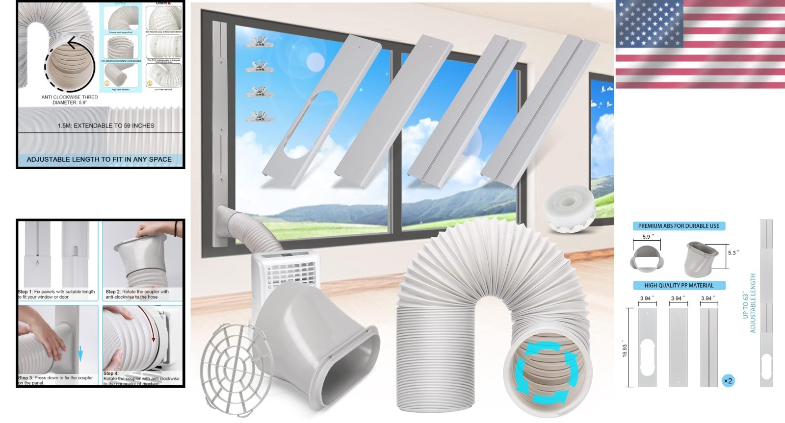 Universal Air Conditioner Window Kit – Easy Installation