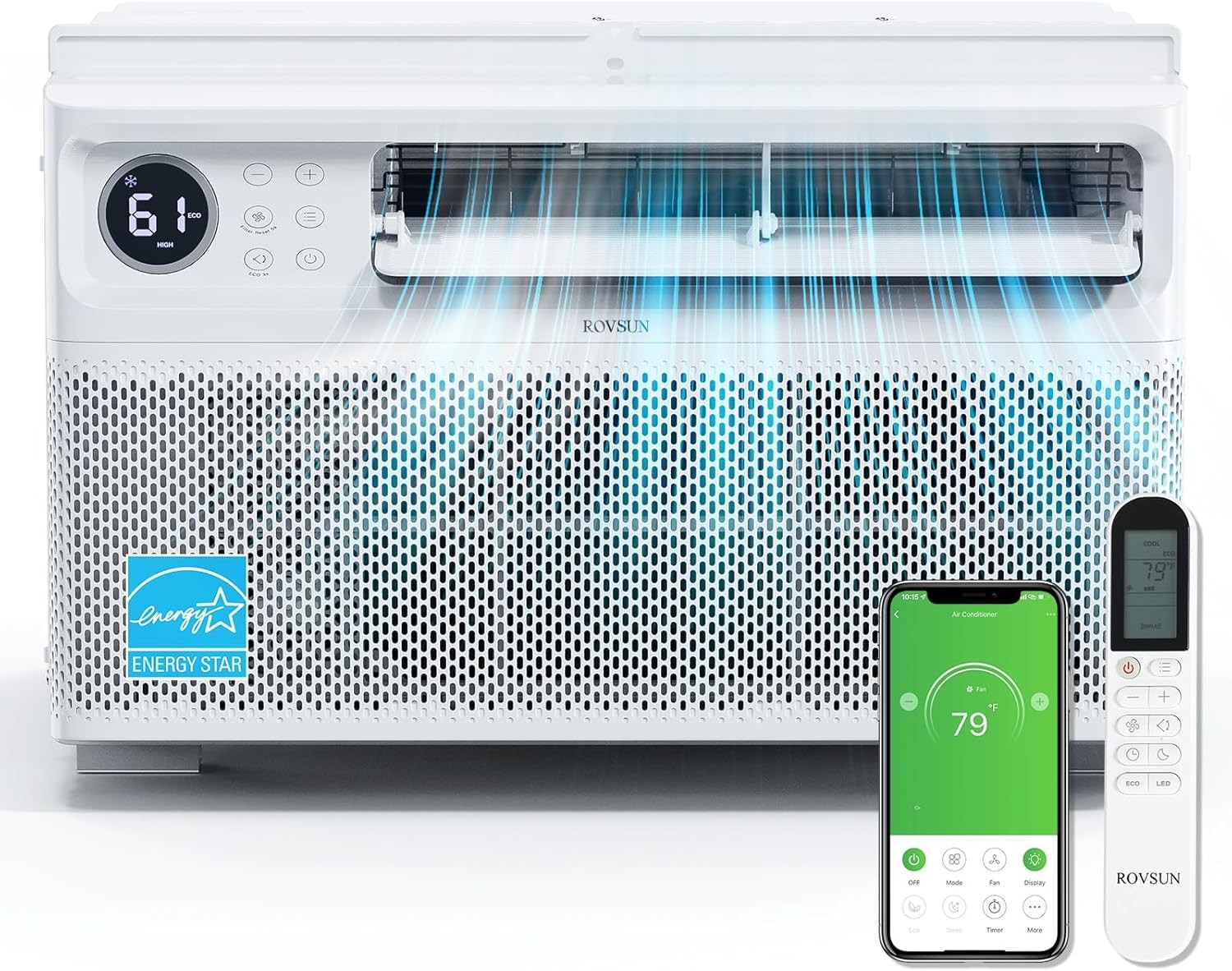 10000 BTU Inverter Window Air Conditioner W/ WiFi Energy-Star Window AC Unit