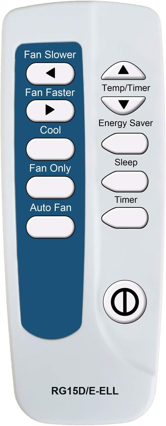 Replacement for Frigidaire Air Conditioner Remote Control Model Number RG15D E