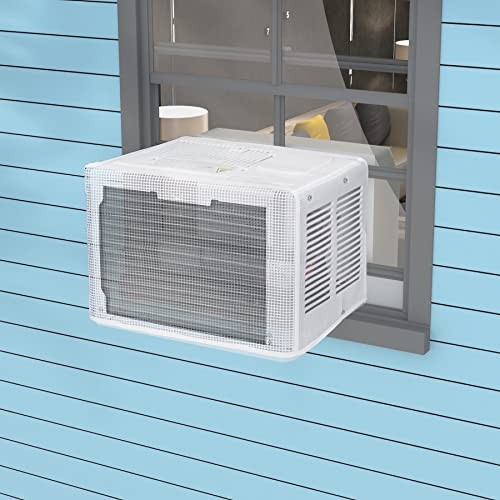 Window AC Cover for U-Shaped Window Air Conditioner Unit,Mesh Design Window