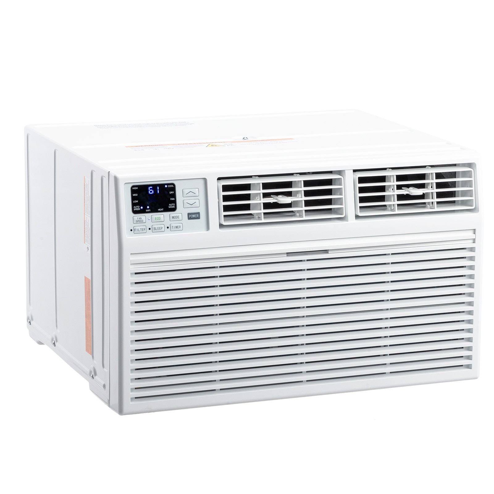 10000 BTU 450 Sq ft Through-the-Wall Air Conditioner &Heat Wi-Fi Enabled AC Unit