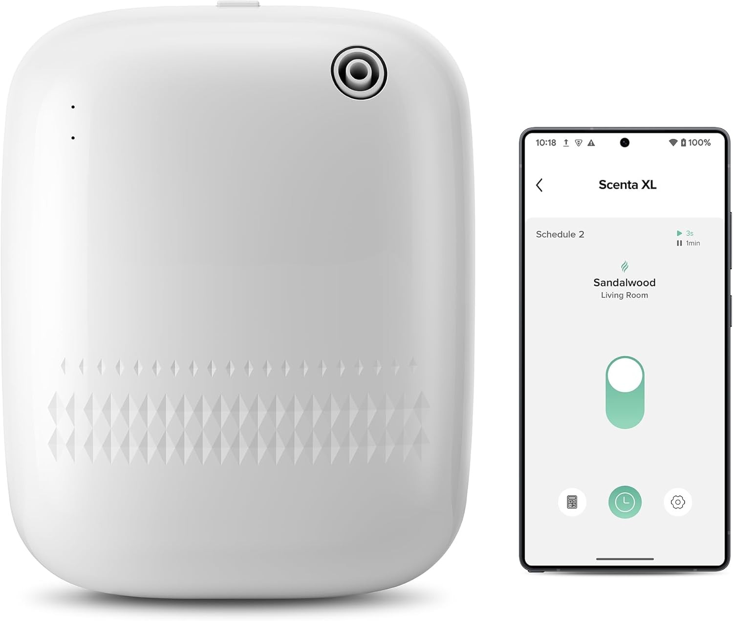 Multi Scene Applicable intelligent Waterless Essential Oil Diffuser White/Black