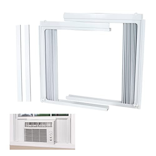 Window Air Conditioner Side Panel and Frame Set,AC Accordion Filler 5000BTU