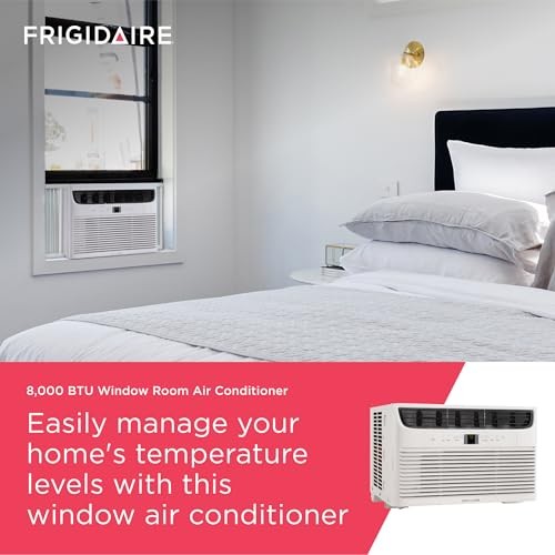 Frigidaire 8,000 BTU Window Air Conditioner with Remote Control, Cools Up to
