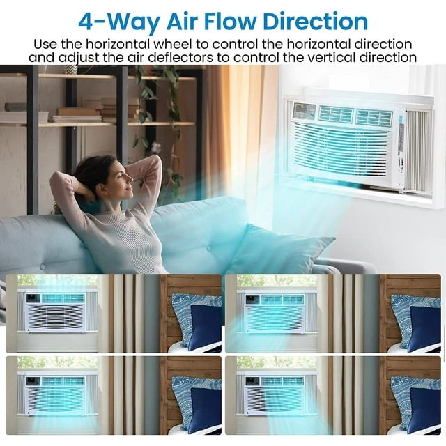 Cool-Living 8000 BTU Air Conditioner 115V with Remote