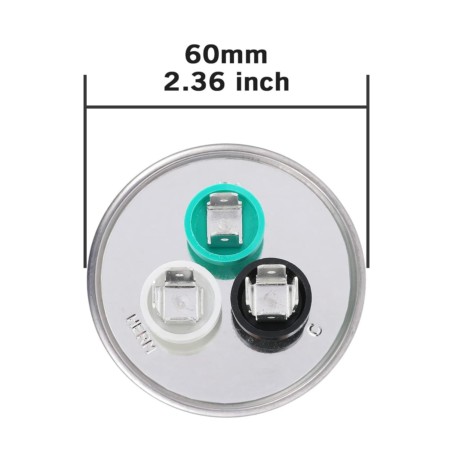 High-Performance 60/12.5uF Dual Run Capacitor for AC Units & Heat Pumps