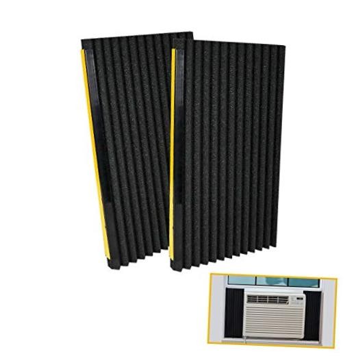 Window Air Conditioner Foam Insulation Panels,AC Side Insulating Panel Black