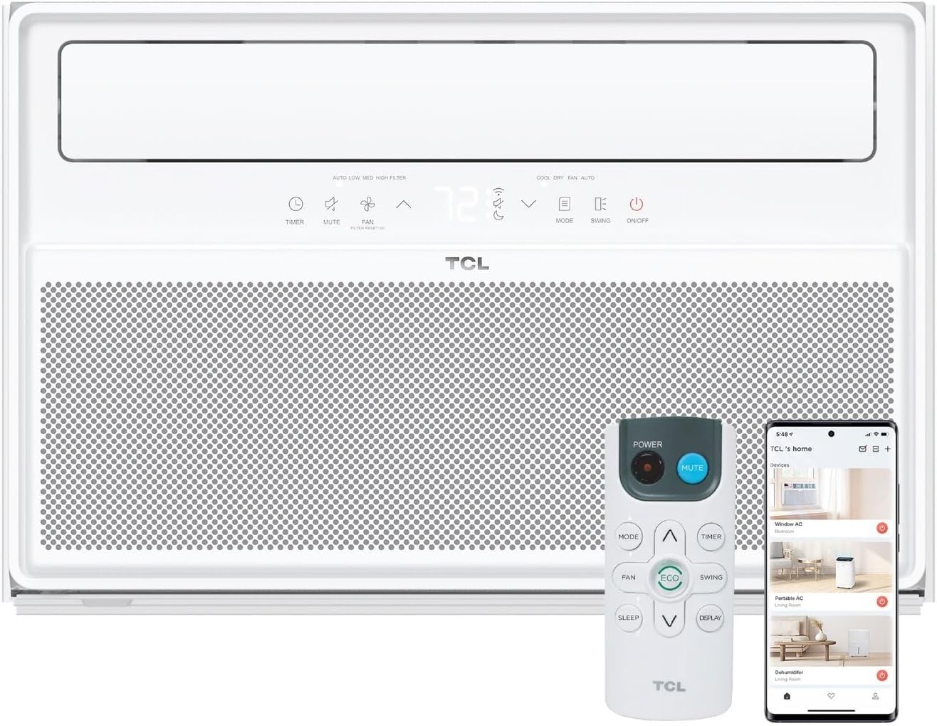 12,000 BTU Q-Series Smart Inverter Window AC Ultra-Quiet 38dB Fan & 40dB Cooling