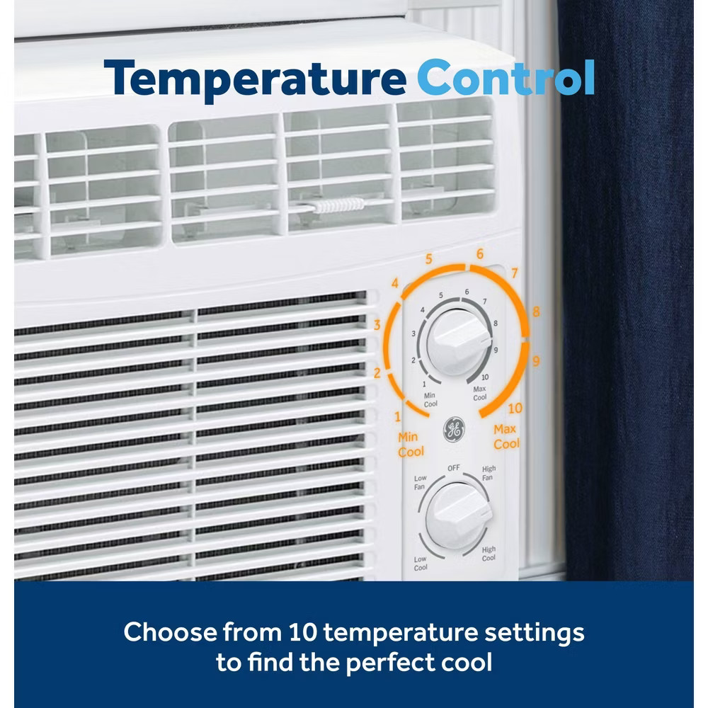 GE Appliances 5000 BTU Mechanical Window Air Conditioner Unit