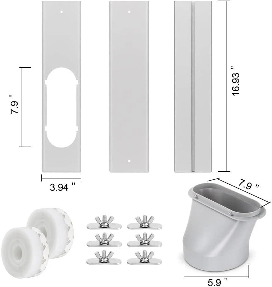 Slide Door AC Seal Kit | Exhaust Hose 79&Prime; | Universal Window