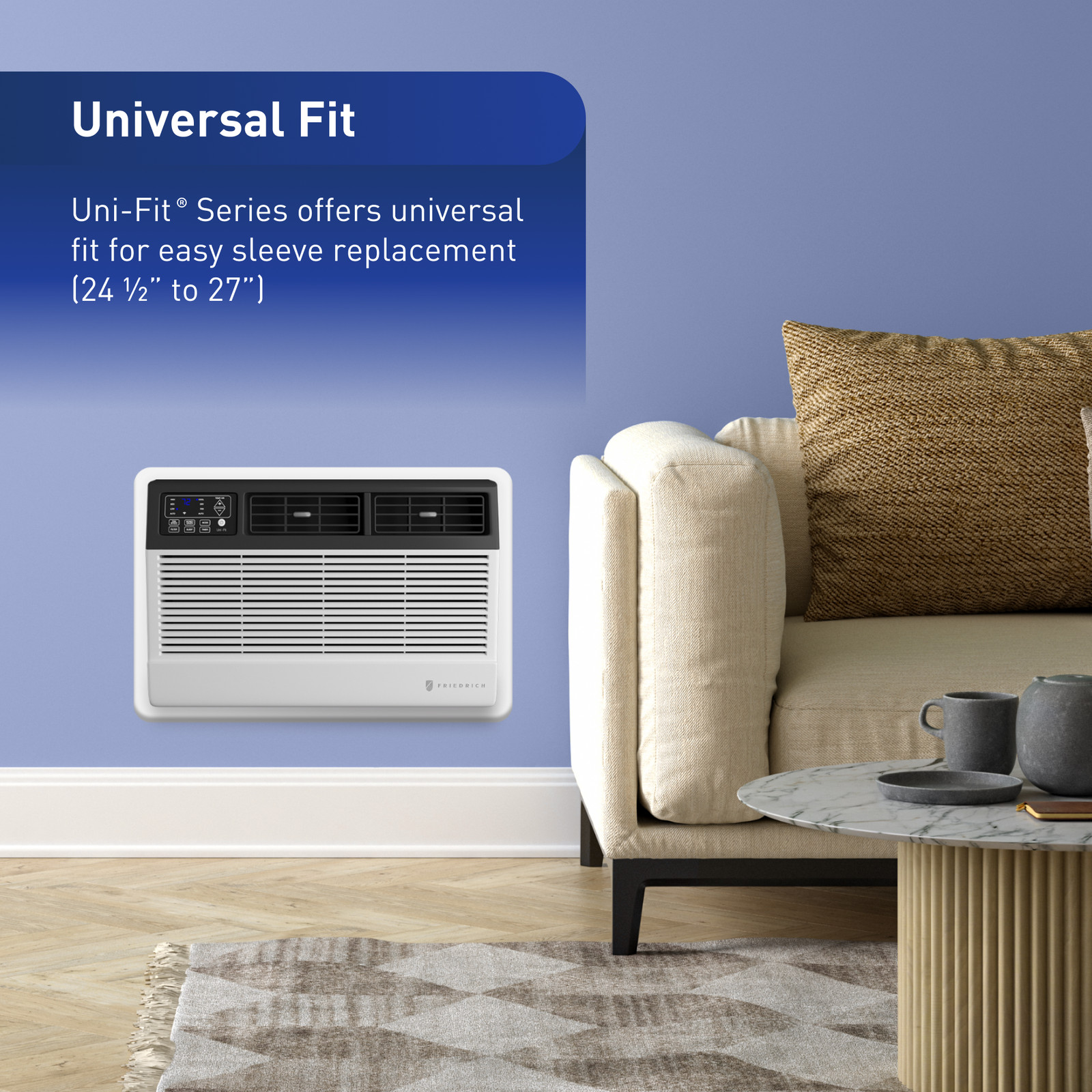 Friedrich Uni-Fit Thru-Wall AC 8,000 – 12,000 BTU 115V Cool Only