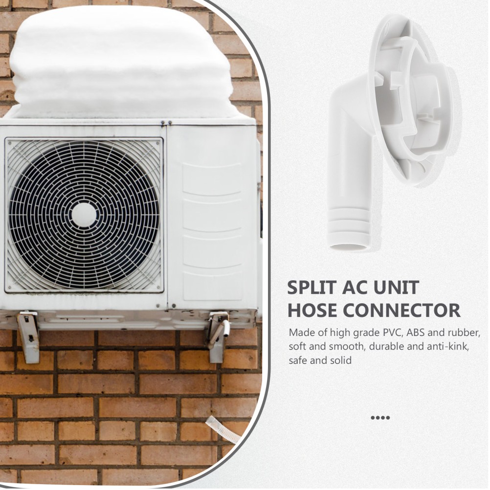 3 Pcs Air Conditioner Drain Kit External Unit Connector Hose Adapter
