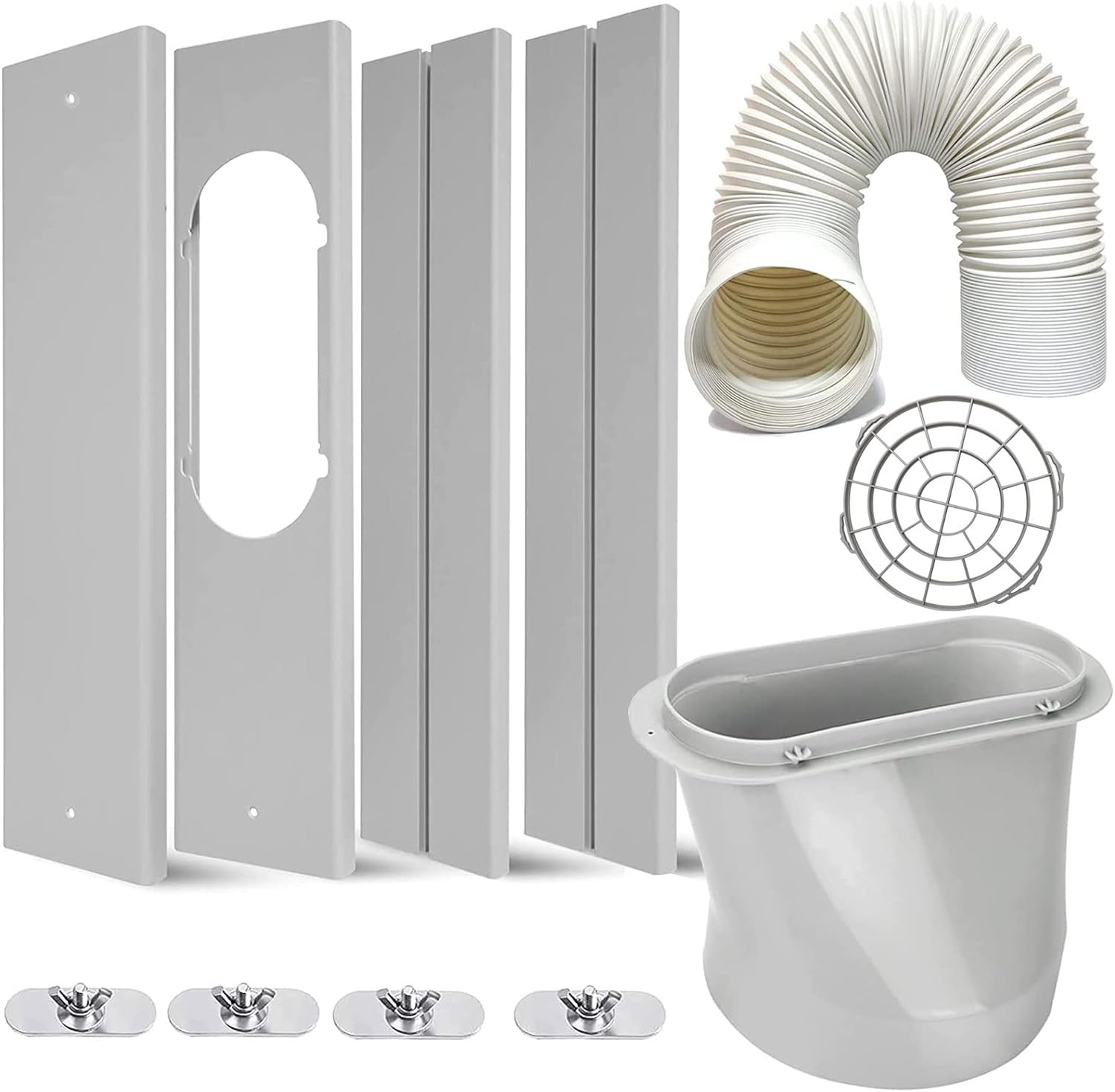 Kit De Ventana De Aire Acondicionado Portatil Con Manguera De Escape De 5.9 Pulg