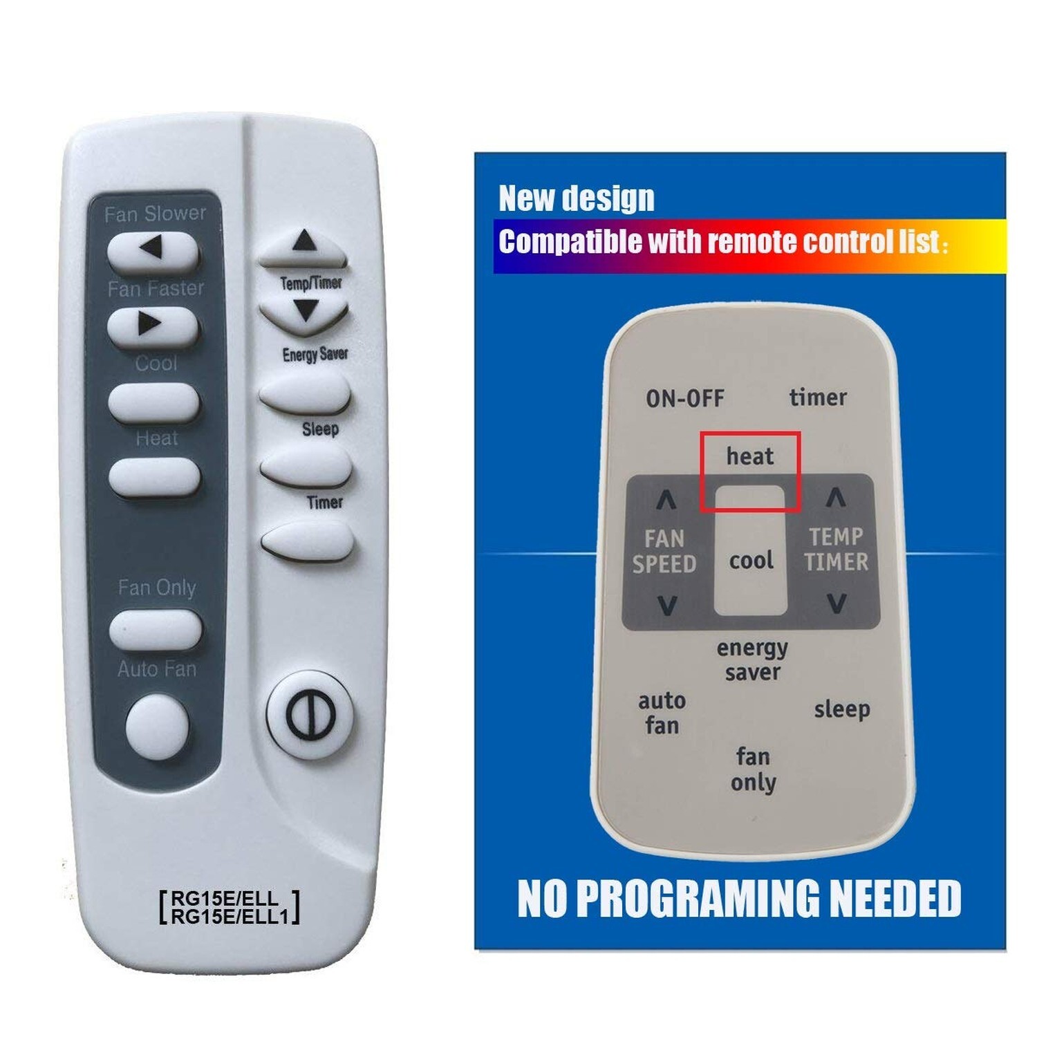 Replacement for Frigidaire Air Conditioner Remote Control Model Number: RG15E…