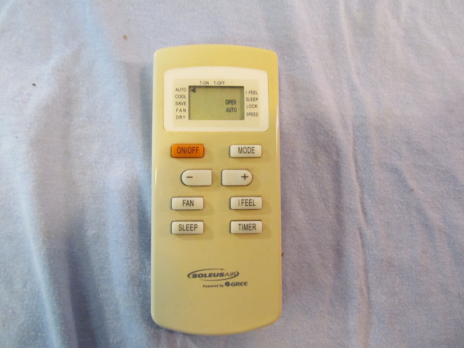 SOLEUS AIR CONDITIONER REMOTE CONTROL YX1F5F