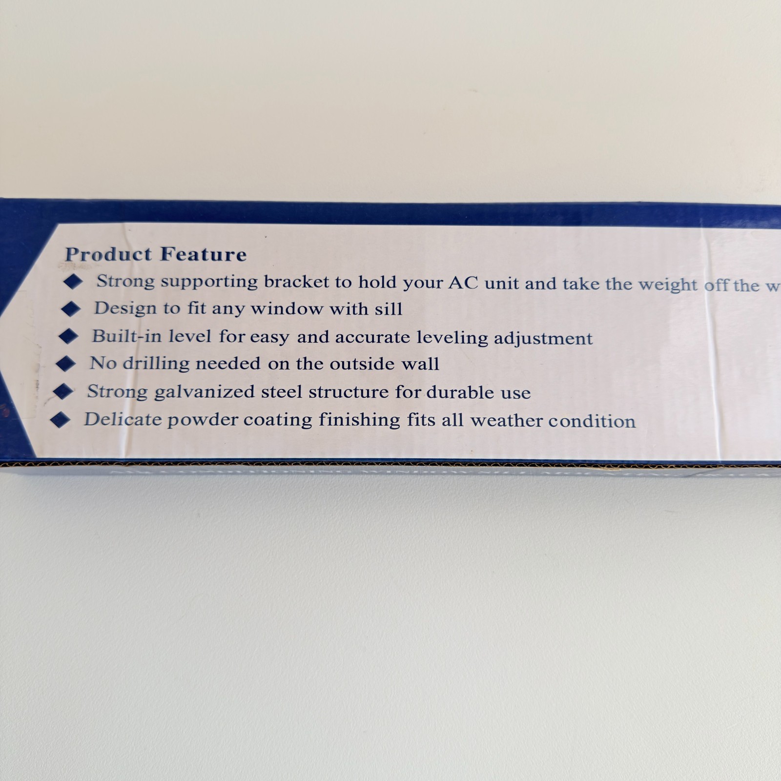 Air Conditioning Window Sill Mounting Bracket White Up to 165 LBS.