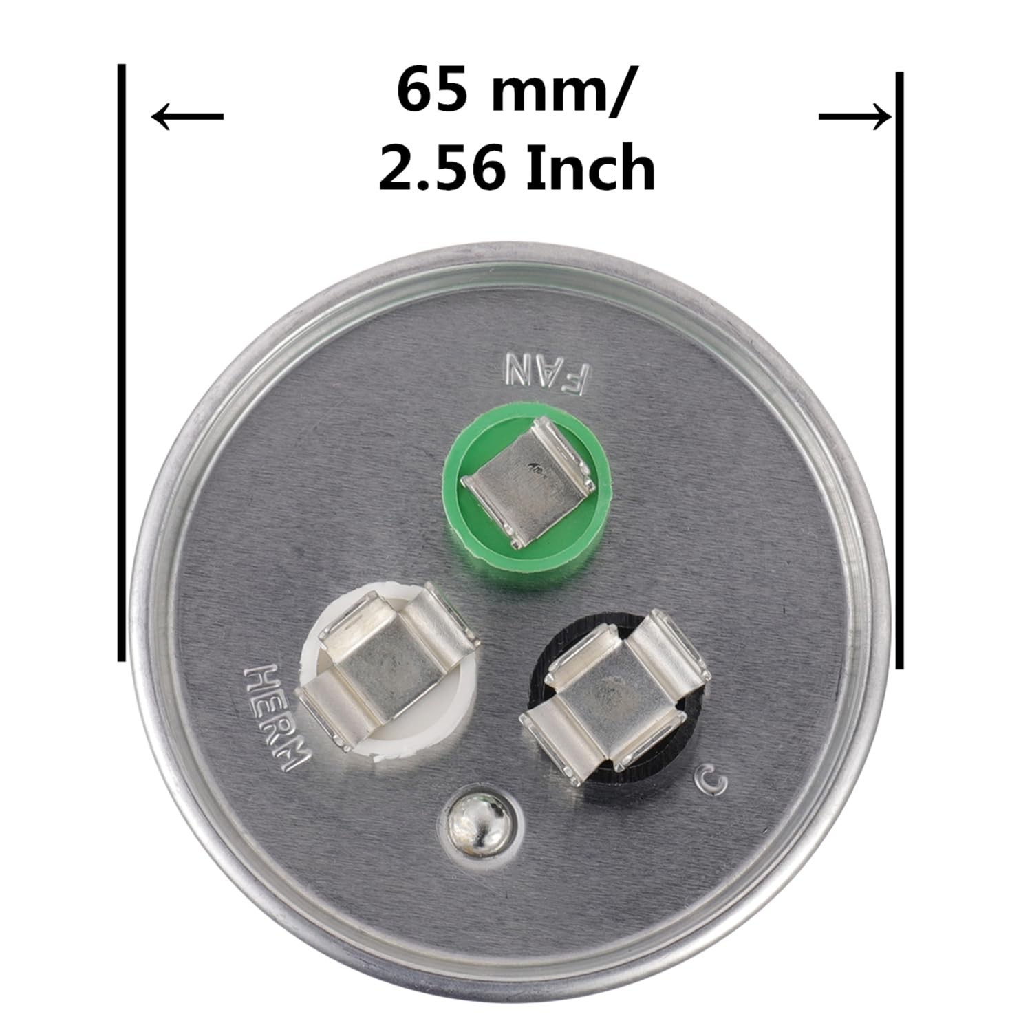 75+5 uF Dual Run Capacitor 370/440 VAC for AC Units, Heat Pumps & Motors