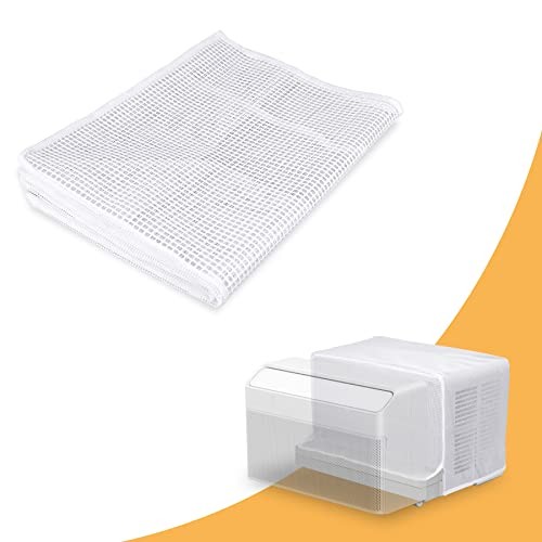 Window AC Cover for U-Shaped Window Air Conditioner Unit,Mesh Design Window