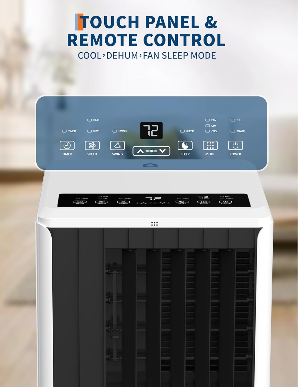 8000 BTU Portable Air Conditioner, Complete Window Kit & Remote Included – Easy