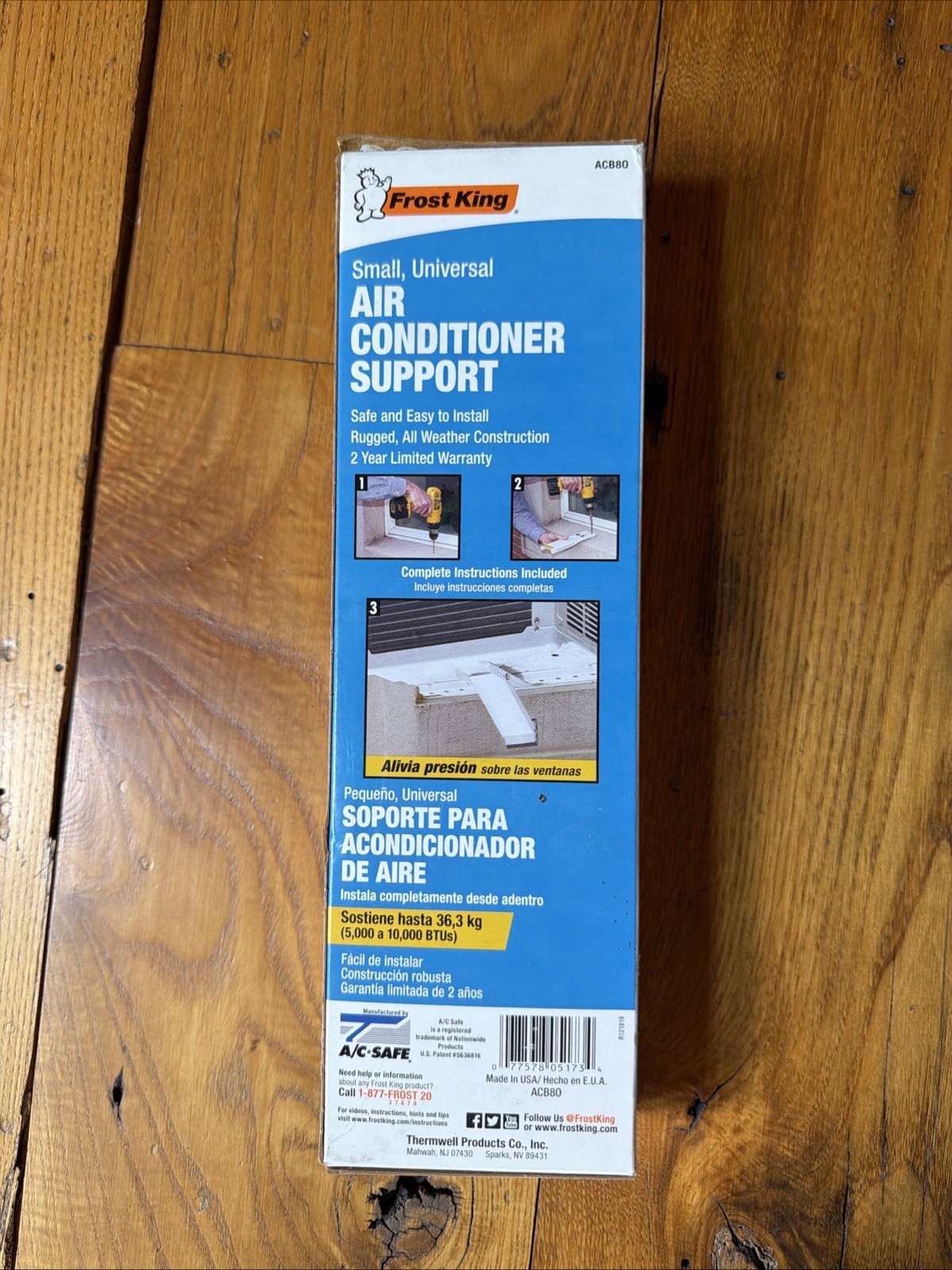 Frost King Small Universal Air Conditioner Support, Up to 80 IBS