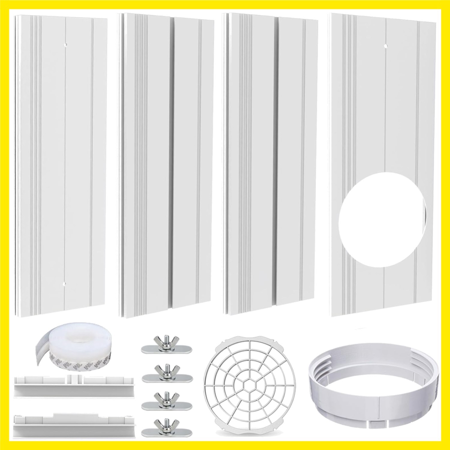 Portable Air conditioner Window Vent Seal Kit Fit for 5.9&Prime; Exhaust Hose, Mobi…