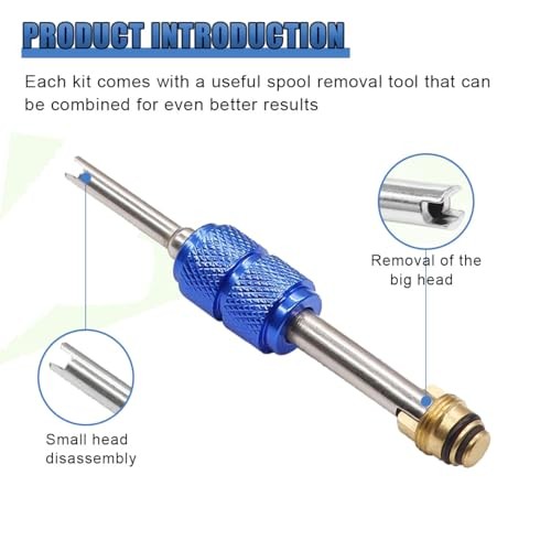 40PCS Car AC Valve Core Kit, Car Accessories Air Conditioner Schrader Valve