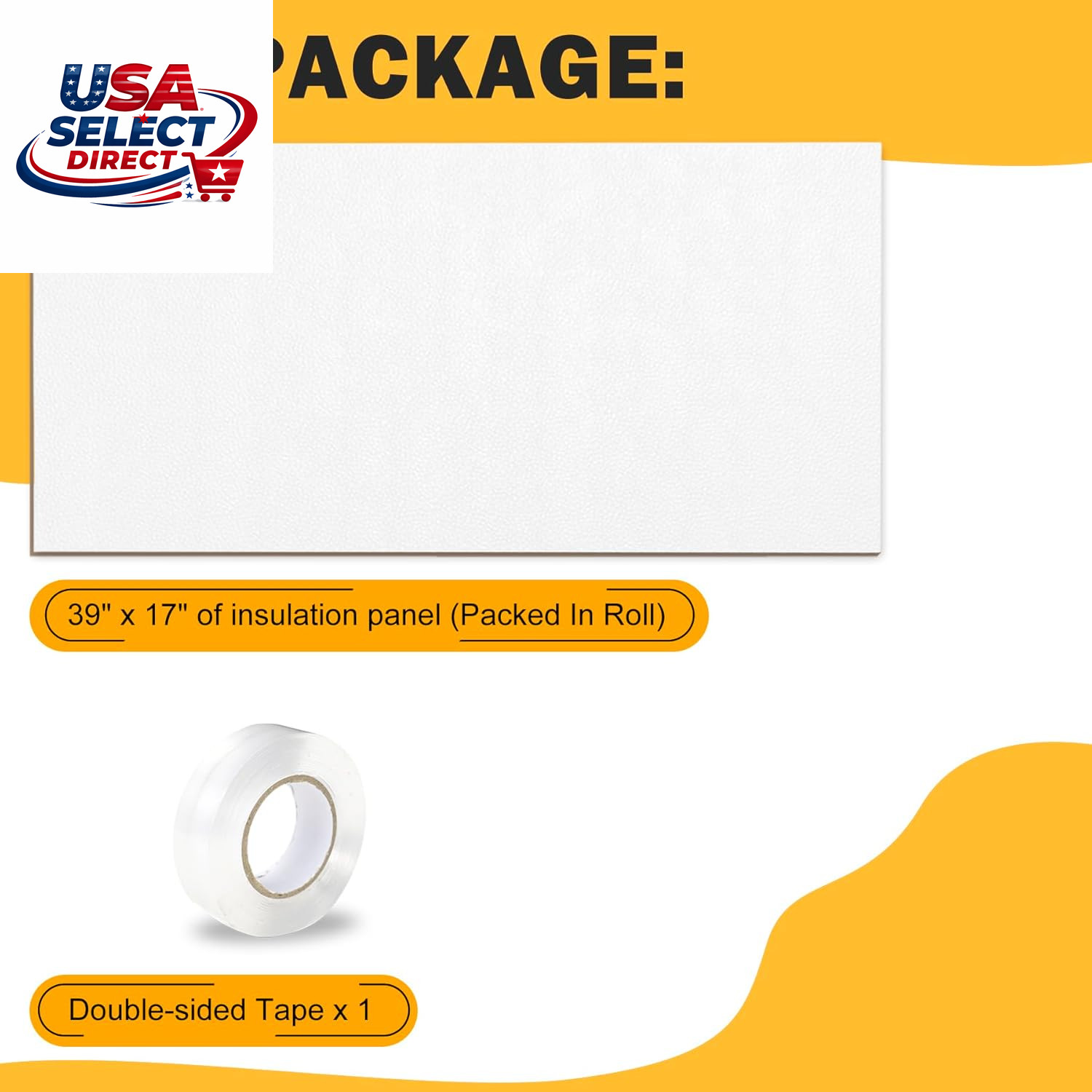 Window Air Conditioner Side Panels Foam Insulation Cover – White