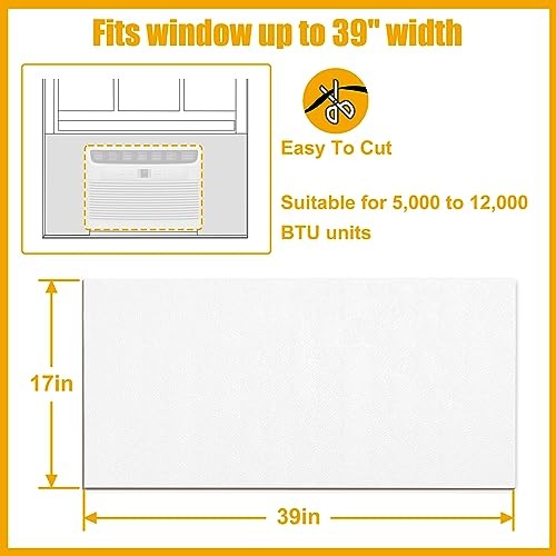 Window Air Conditioner Side Panels,Full Surround AC Foam Panel for White