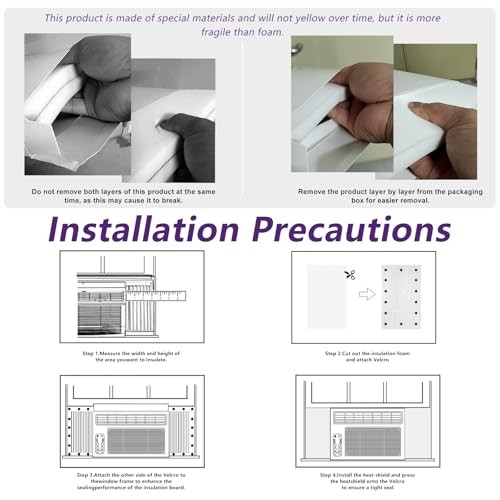 Window Air Conditioner Insulated Foam Panels, Air Conditioner Window Style 1