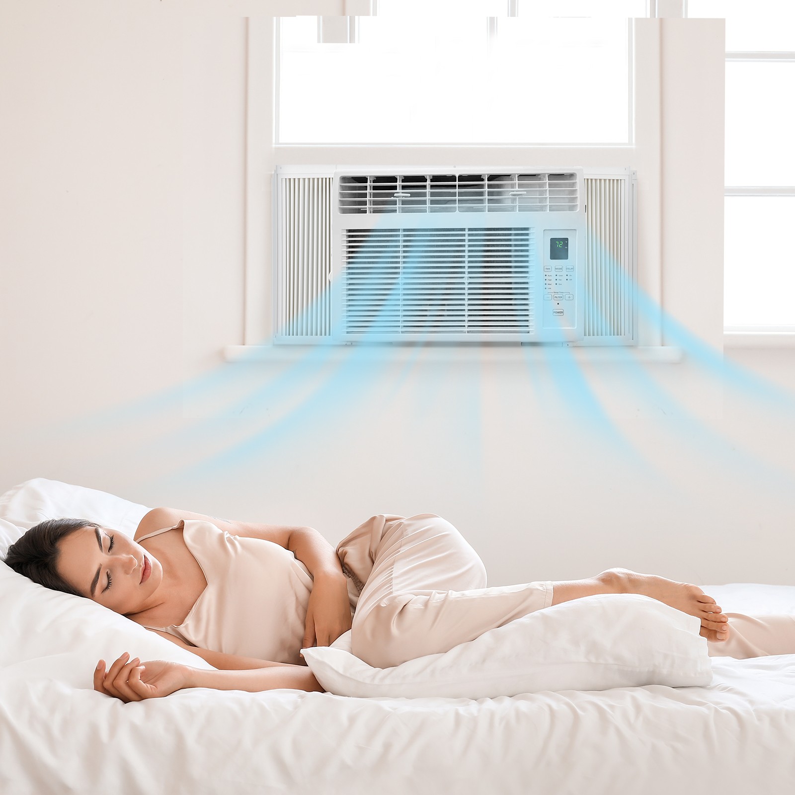 ROVSUN 5000 – 6000 BTU 115V Window Air Conditioner Remote Control Home Apartment