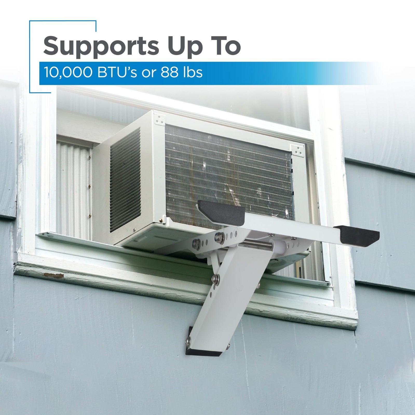 Heavy Duty Air Conditioner Support Bracket for Window AC Units Up to 10,000 BTU