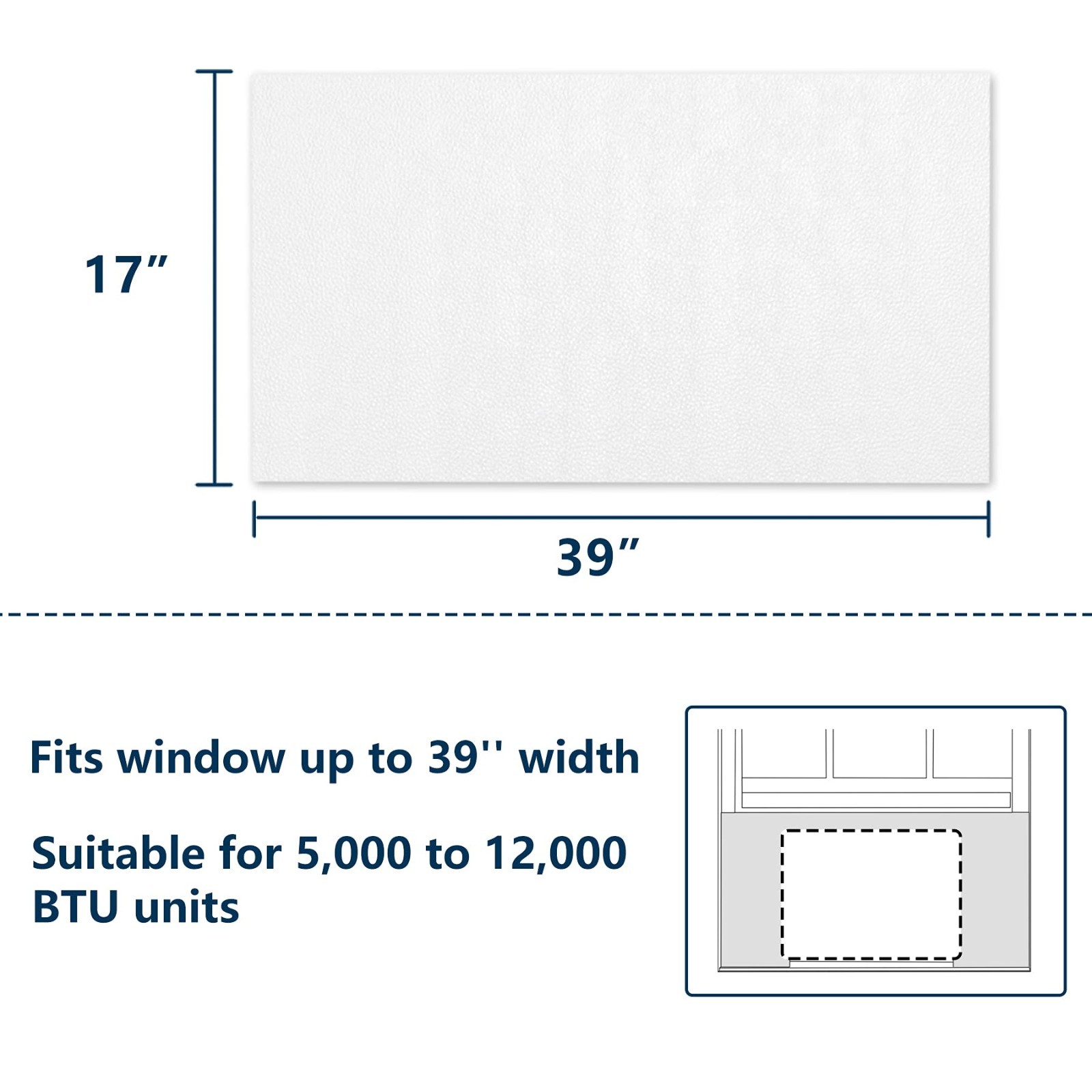 Window Air Conditioner Insulation Foam Panels – Energy Efficient AC Side Blocker