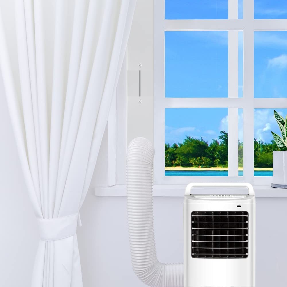 Portable Air Conditioner Window Kit – Adjustable Sliding Vent with 2Pack Seal, 5