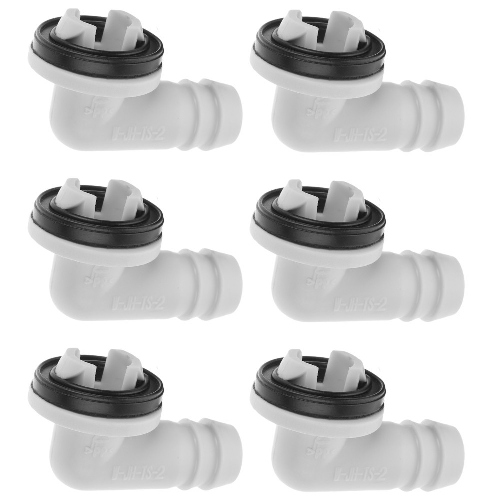6 PCS Ac Drain Hose Connector Elbow Fitting Air Conditioning Pipe Adapter