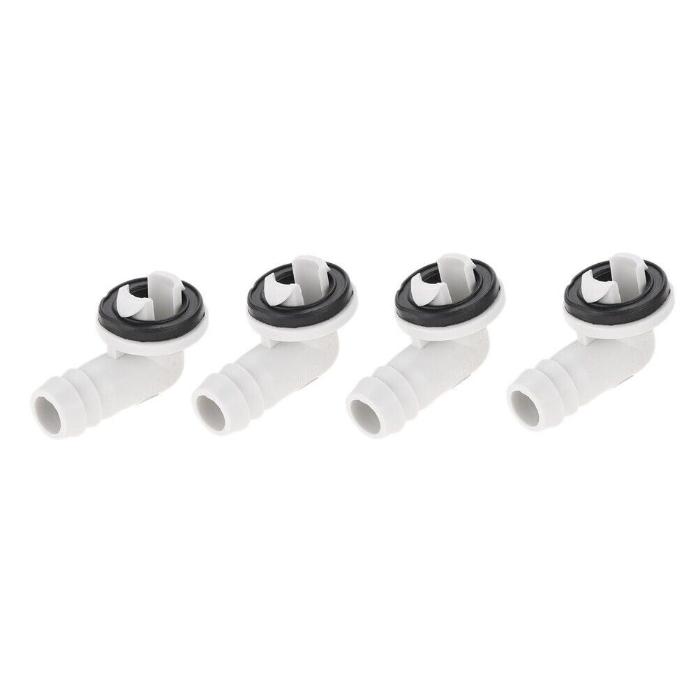 4pcs Air Conditioner AC Drain Hose Connector Elbow Fitting&Rubber Ring Parts USA