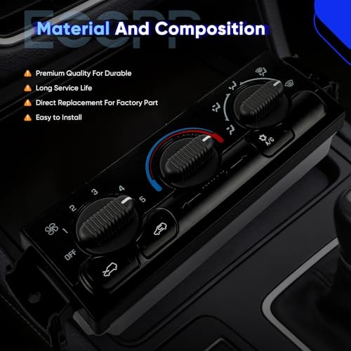 A/C Heater Climate Control Module Panel 9361355，599-266 Compatible With 2002