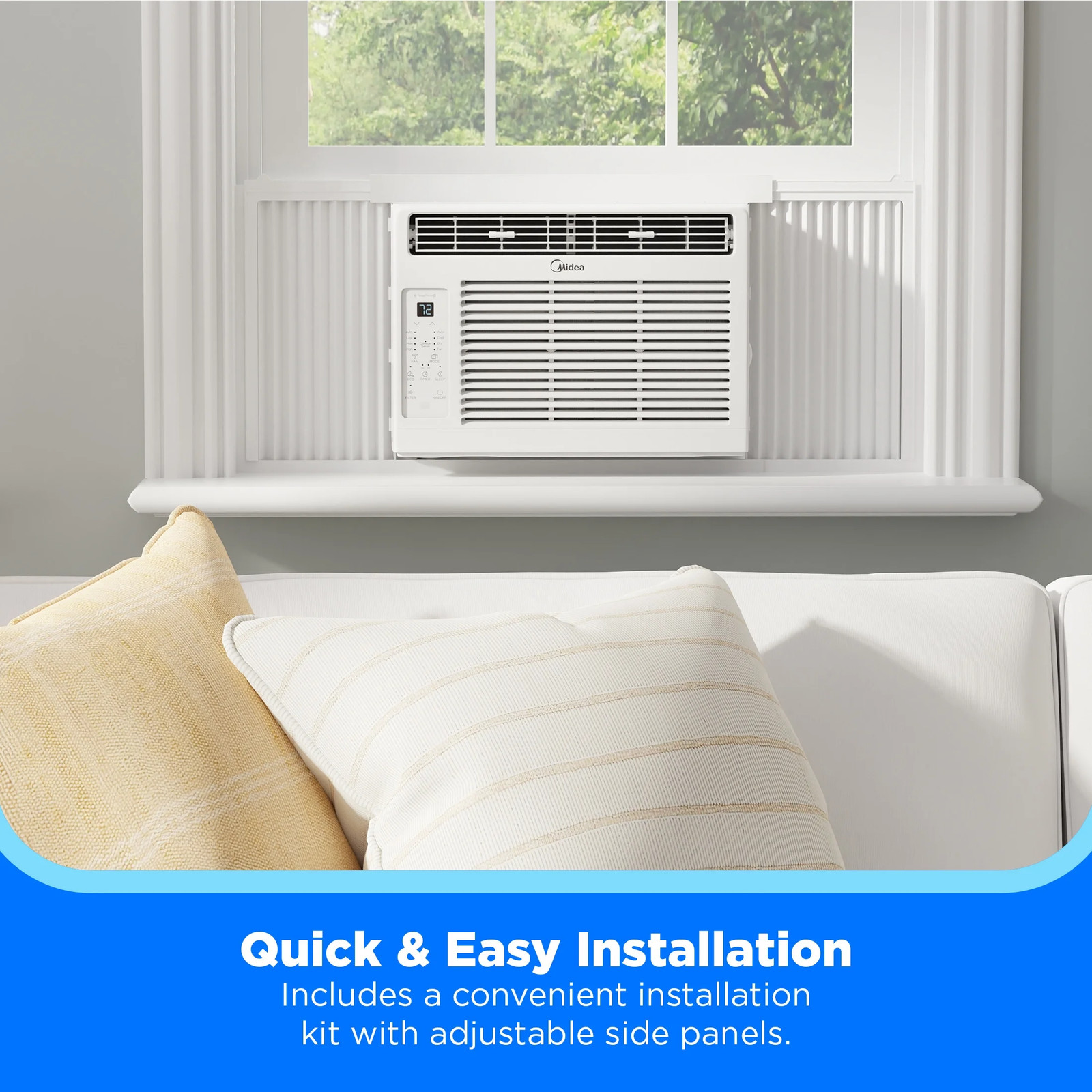 5,000 BTU Window Air Conditioner, Cools up to 150 Sq Ft, Remote and Timer NEW!