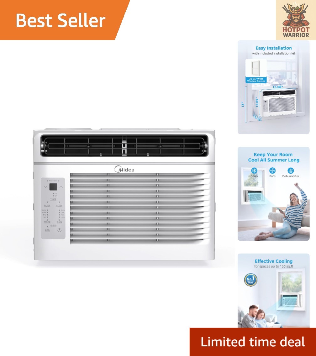5,000 BTU EasyCool Window Air Conditioner – Perfect for 150 Sq. Ft Spaces