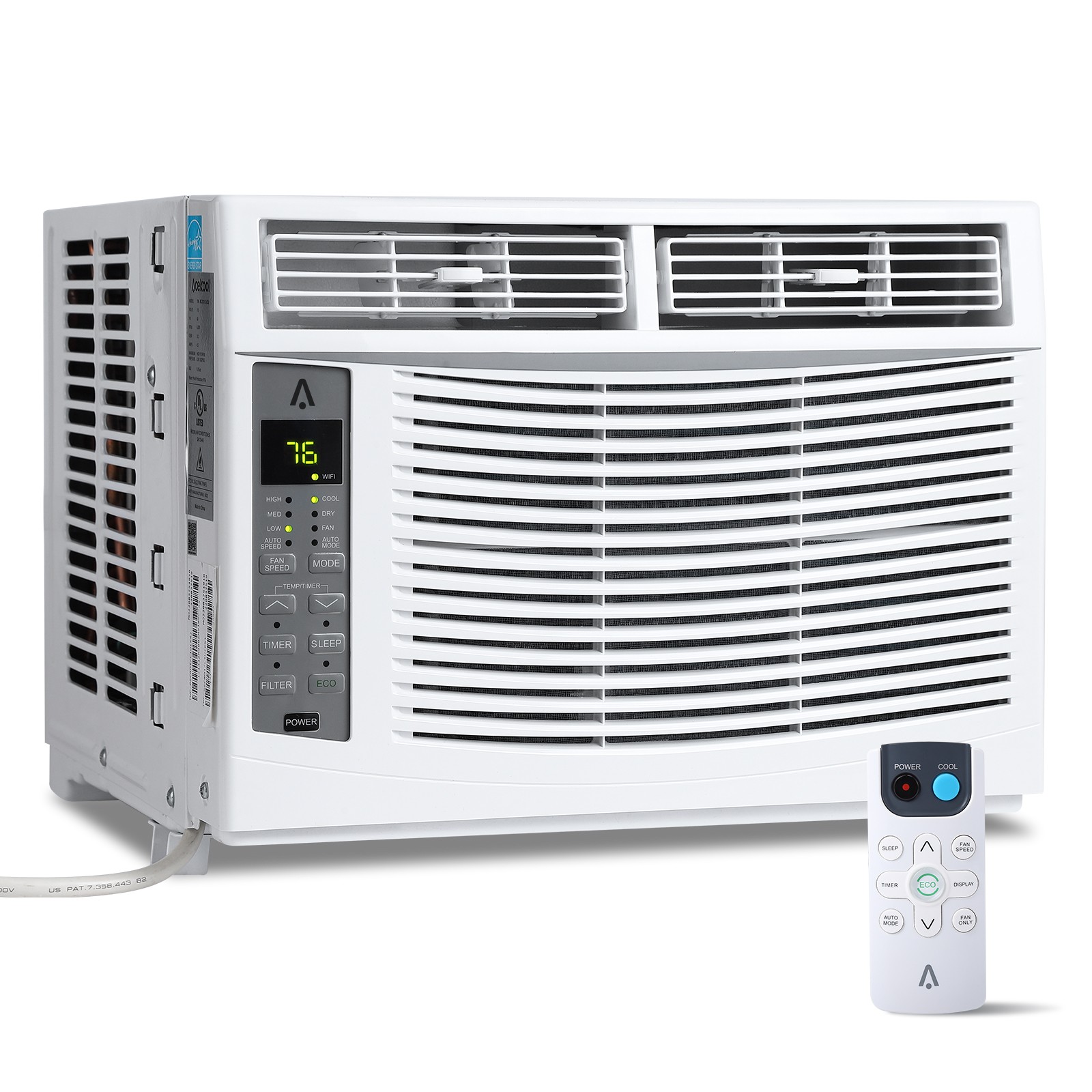 6000BTU Window Air Conditioner Unit Cools Up to 250 Sq Ft. Window AC Units