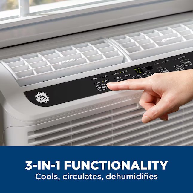 GE 6200 BTU Ultra Quiet Window AC for Rooms up to 250 sq.ft. – Refurbished