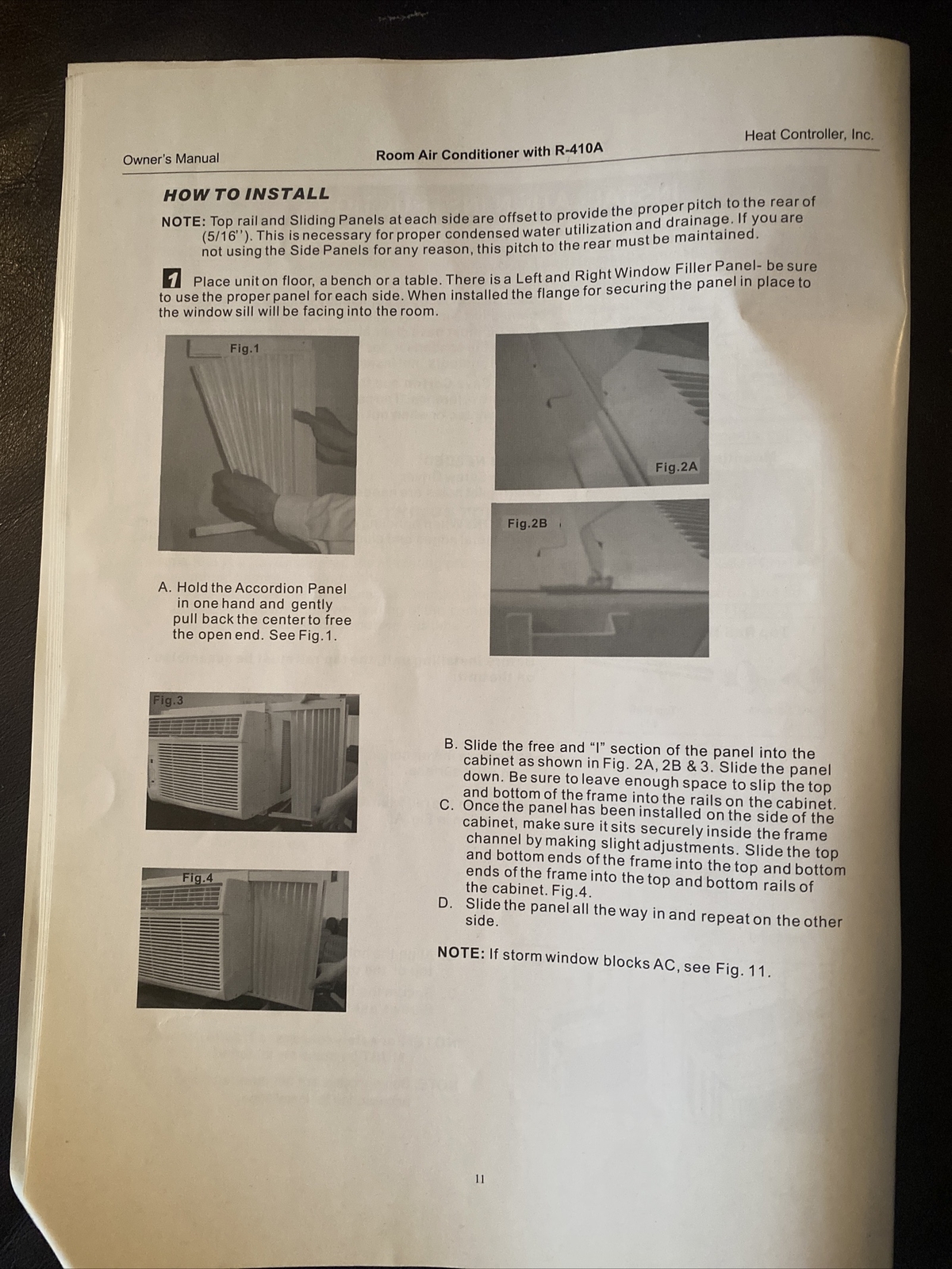 Perfect Aire /Comfort Aire 4PMC5000 Side Extension Panel W Curtain 324×294 SET