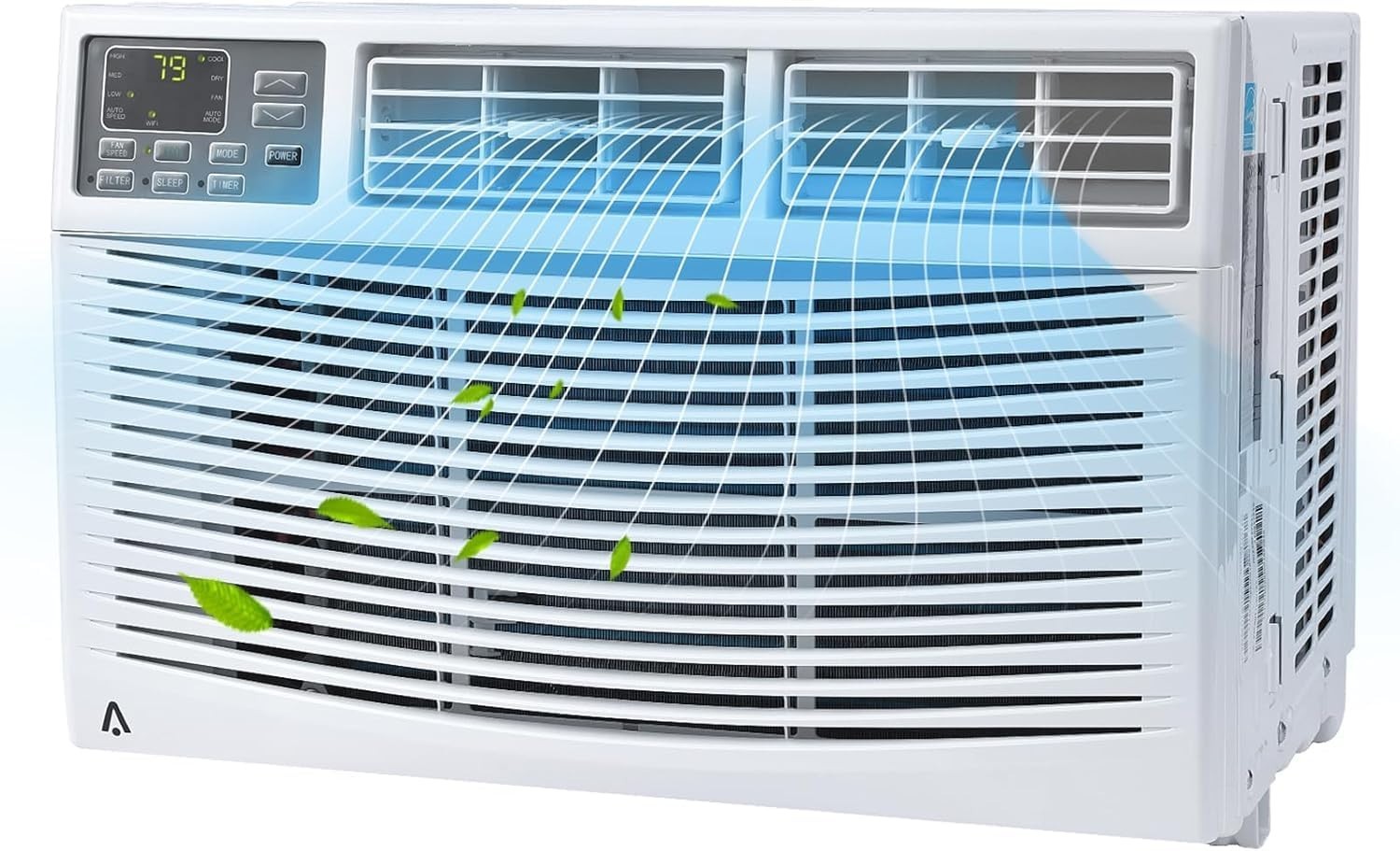 10,000 BTU 115V Window AC: Cools 450 Sq. Ft, Ideal for Bedrooms/Living Rooms