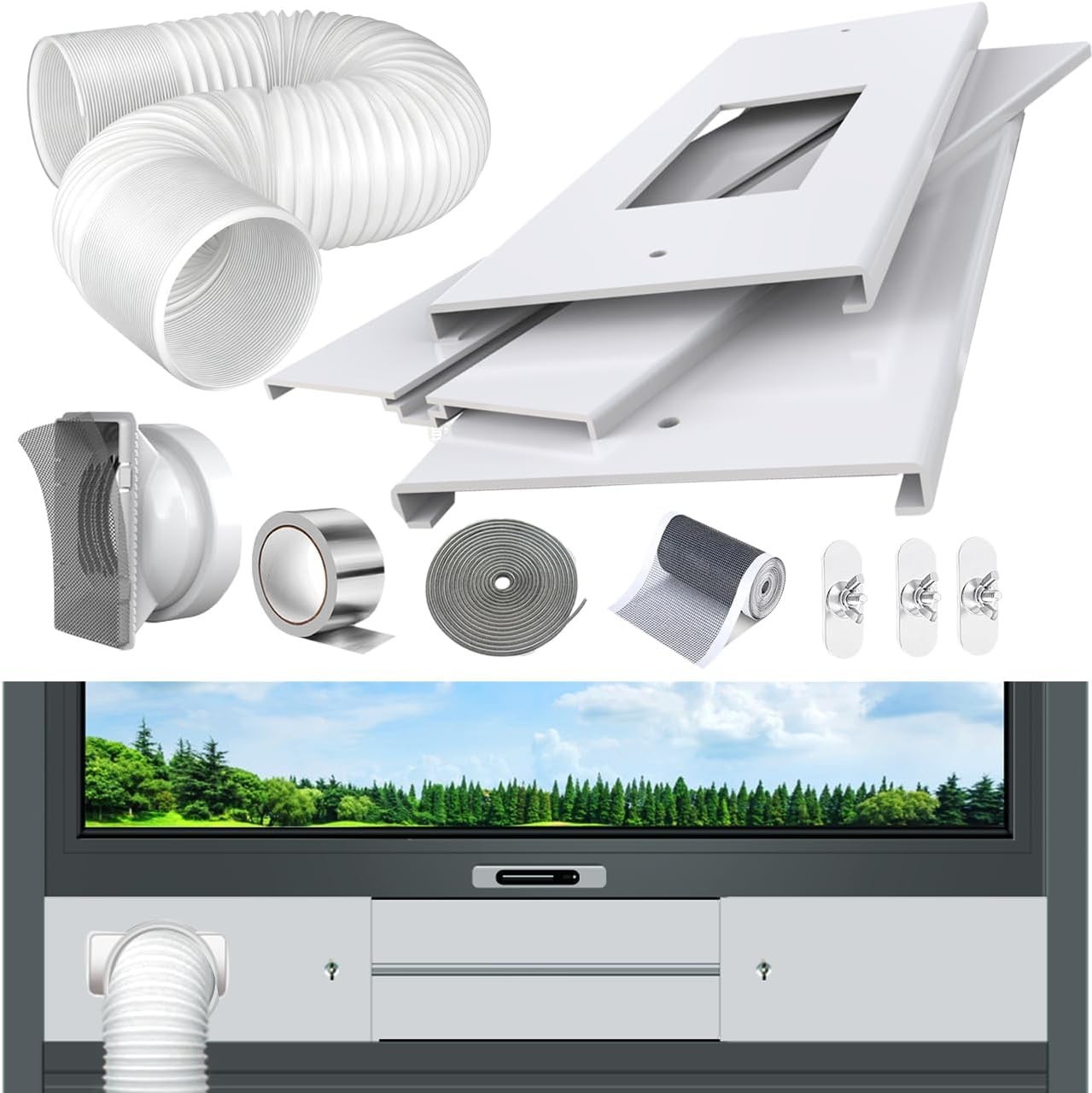 Adjustable Window Seal Kit for LG/Hisense/Hair Portable AC