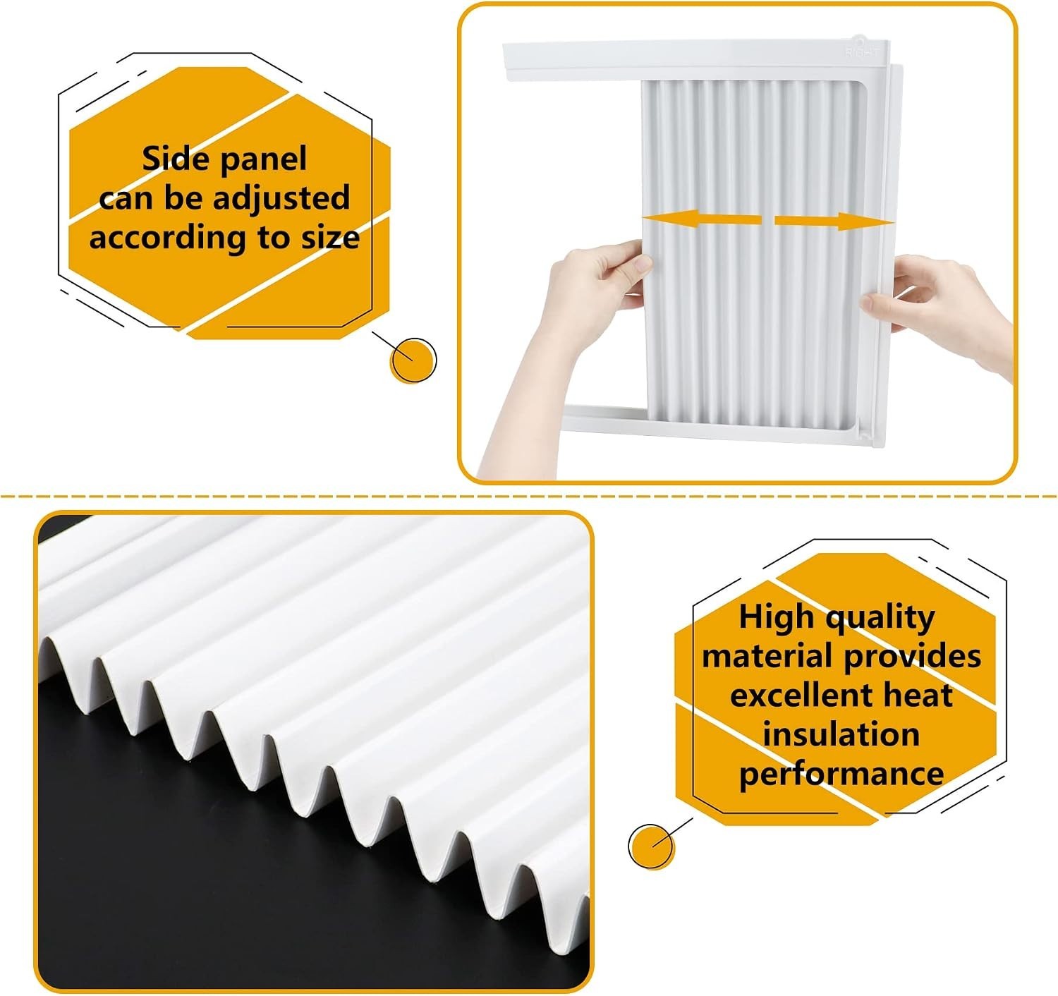 Window Air Conditioner Side Panel and Frame Set Fits 5000BTU Window Units