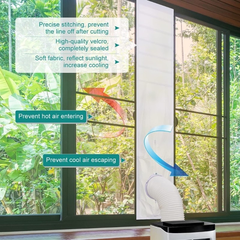 Window Seal Set Portable Air Conditioning and Tumble Dryer Window Sealing Cloth