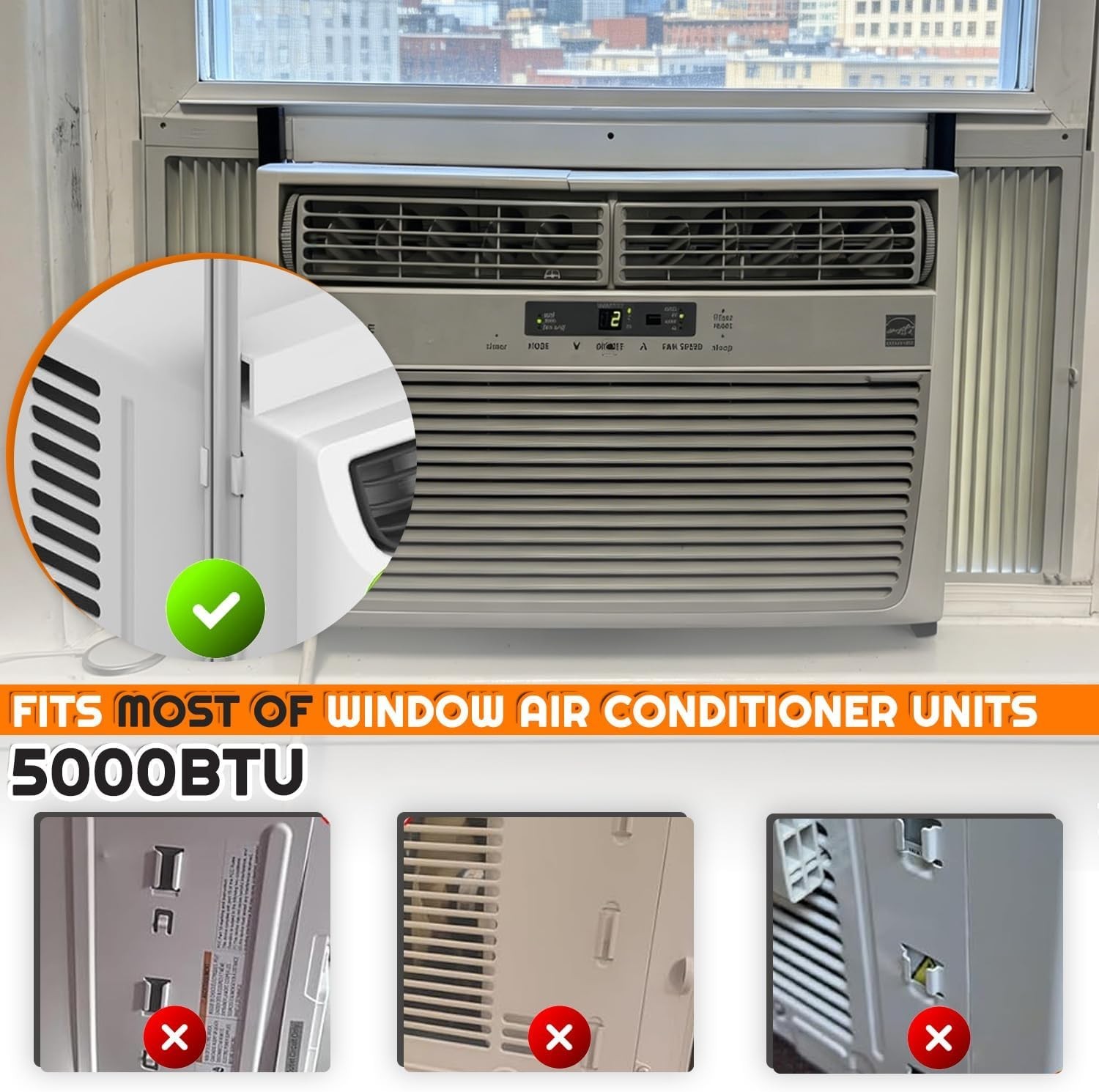 Window Air Conditioner Side Panel with Frame
