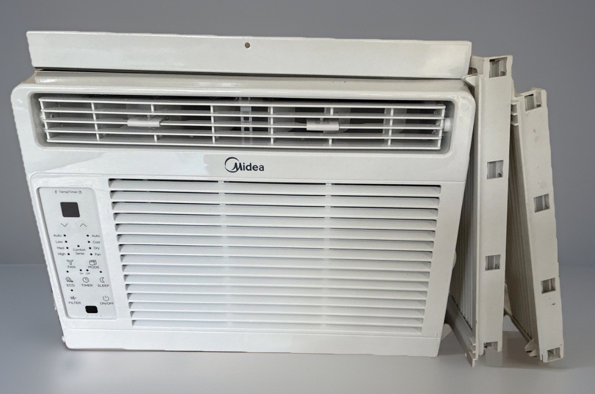 Midea 5000 BTU Window AC with Remote covers 150 sq. ft Open Box Air Conditioner