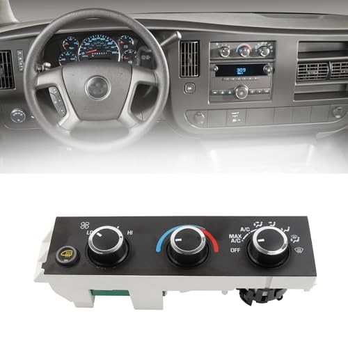 599-294 A/C Heater Climate Control Module Panel w/Rear Window Defogger Switch
