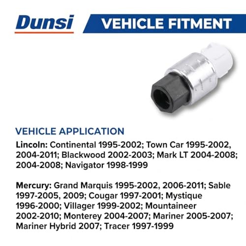 Air Conditioner Pressure Sensor Compatible with Lincoln Mercury Ford F150