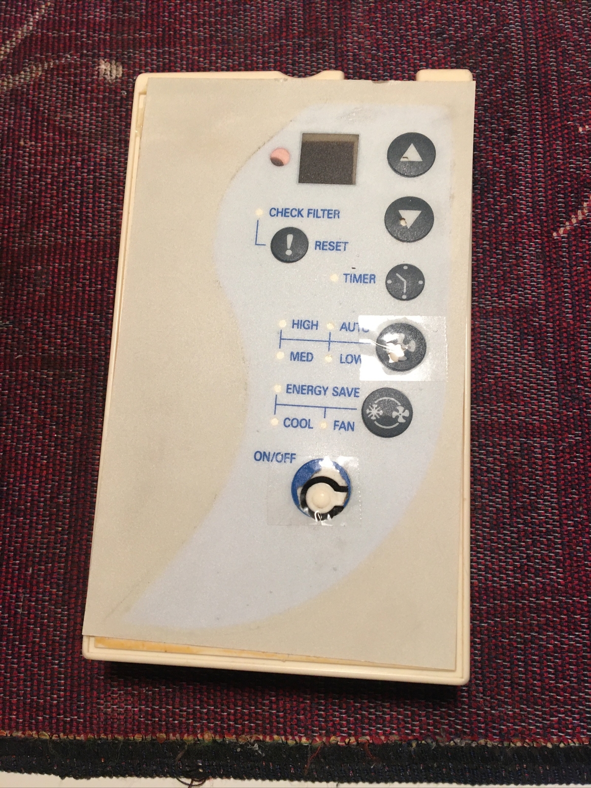 Fedders ac model : A7Q08F2A Control Panel 101x170x33mm